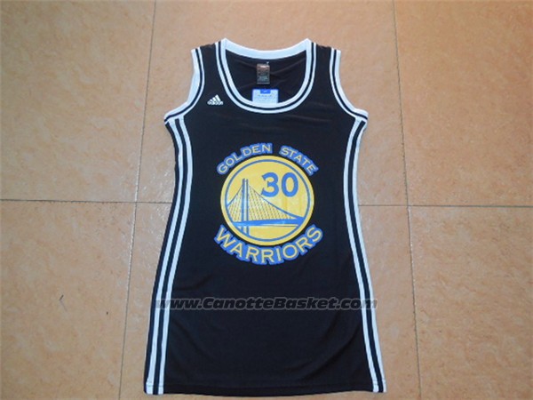 Maglia Donna Golden State Warriors Stephen Curry #30 Nero